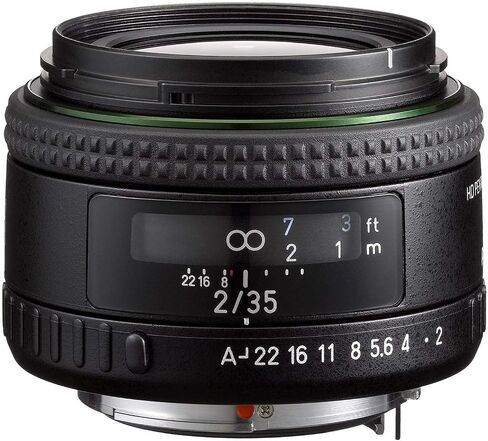 عدسة Pentax HD PENTAX-FA35mmF2 أحادية البؤرة واسعة الزاوية (متوافقة بالحجم الكامل)، أداء جيد للصور، طلاء HD عالي الأداء، تصميم مدمج وخفيف الوزن، تصوير قريب 11.8 بوصة (30) in Kuwait