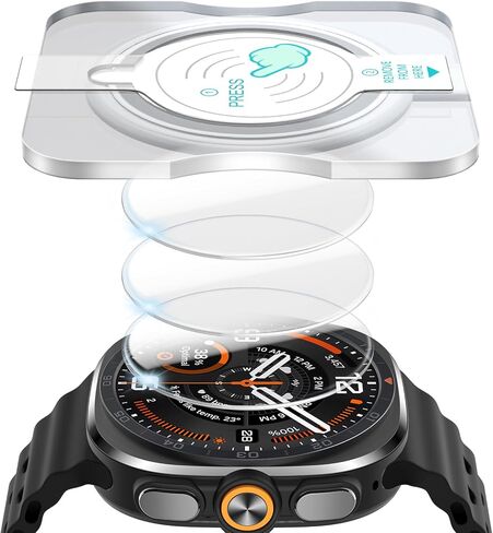 عبوة من 3 قطع من SPGUARD لواقي شاشة Samsung Galaxy Watch 8 الكلاسيكي مقاس 46 ملم in Kuwait