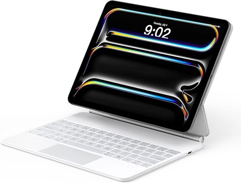 runelk Keyboard Case for iPad Pro 13-inch (M4 2024 / M5 2025), Magic-Style Magnetic Keyboard Case with Multi-Touch Trackpad, Floating Cantilever Stand Compatible with iPad Pro 13 - Charcoal Black in Saudi Arabia