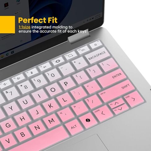 قطعتان من غطاء لوحة المفاتيح لجهاز الكمبيوتر المحمول 2026 2025 HP OmniBook Ultra Flip 2 في 1 من الجيل التالي AI PC 14 بوصة 14t-fh000 14-fh0047nr 14-fd0087nr، واقي الكمبيوتر المحمول HP EliteBook Ultra G1i 14 (غير مناسب لسلسلة OmniBook X) in Kuwait