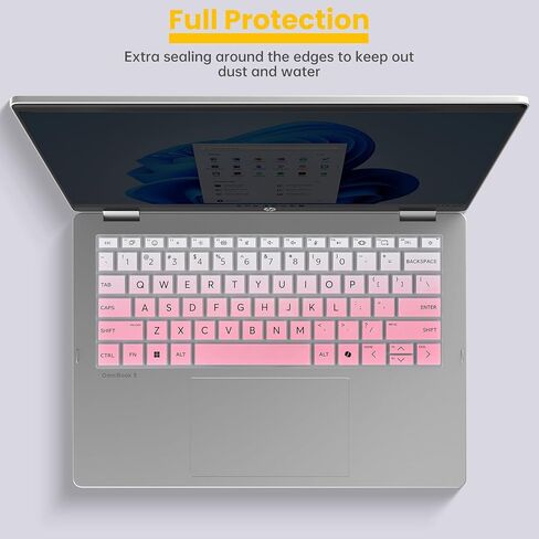 قطعتان من غطاء لوحة المفاتيح لجهاز الكمبيوتر المحمول 2026 2025 HP OmniBook Ultra Flip 2 في 1 من الجيل التالي AI PC 14 بوصة 14t-fh000 14-fh0047nr 14-fd0087nr، واقي الكمبيوتر المحمول HP EliteBook Ultra G1i 14 (غير مناسب لسلسلة OmniBook X) in Kuwait