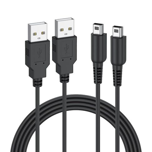 Vancle 2 Pack USB Charging Cable for Nintendo New 3DS XL/New 3DS/3DS XL/3DS/New 2DS XL/2DS XL/2DS/DSi/DSi XL in Saudi Arabia