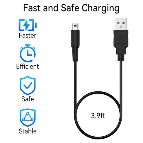 Vancle 2 Pack USB Charging Cable for Nintendo New 3DS XL/New 3DS/3DS XL/3DS/New 2DS XL/2DS XL/2DS/DSi/DSi XL in Saudi Arabia