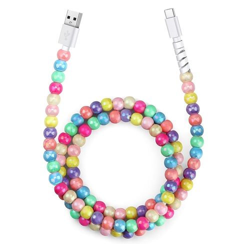 Aolcev USB C Cable 66W Fast USB A to USB C Beaded Charging Cord 3.3FT in Kuwait