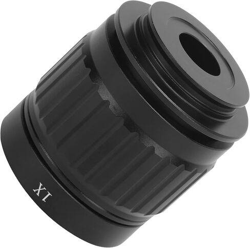 CX Photo Port - 1X Camera Adapter with 38mm C Mount Lens for Trinocular Stereo Microscope - Compatible with SM Series and T490 Series - Optical Glass and Metal Tube in Saudi Arabia