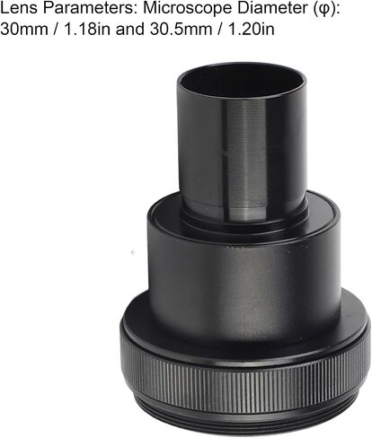 Wide Field of View Optical Adapter for Microscopic Imaging - Aluminum Alloy T2 M4 3 NDPL 1 2X Microscope Camera Lens - Compatible with Biology and Stereo Microscopes in Saudi Arabia