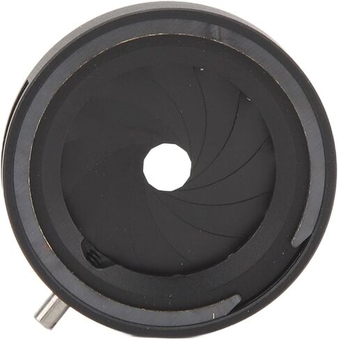Adjustable Iris Aperture Diaphragm 1.2 to 18mm, Manual Lens Adapter with 12 Blades, Aluminum Alloy Iris Diaphragm for Camera Microscope and Optical Instruments in Saudi Arabia
