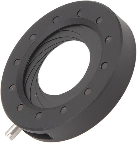 Adjustable Iris Aperture Diaphragm 1.2 to 18mm, Manual Lens Adapter with 12 Blades, Aluminum Alloy Iris Diaphragm for Camera Microscope and Optical Instruments in Saudi Arabia