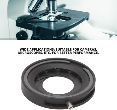 Adjustable Iris Aperture Diaphragm 1.2 to 18mm, Manual Lens Adapter with 12 Blades, Aluminum Alloy Iris Diaphragm for Camera Microscope and Optical Instruments in Saudi Arabia