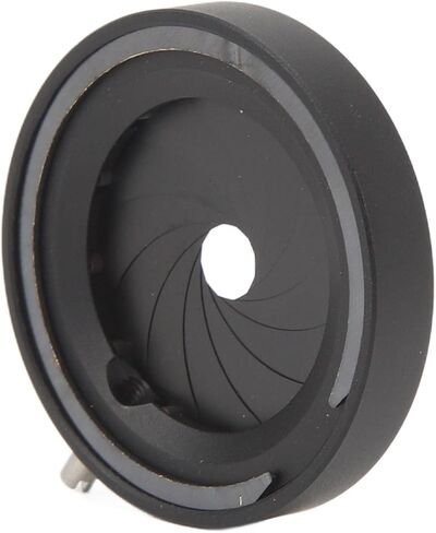 Adjustable Iris Aperture Diaphragm 1.2 to 18mm, Manual Lens Adapter with 12 Blades, Aluminum Alloy Iris Diaphragm for Camera Microscope and Optical Instruments in Saudi Arabia