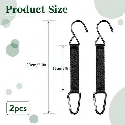 2Pcs Fence Hooks for Hanging, Bag Hook for Fence Outdoor Camping in Saudi Arabia
