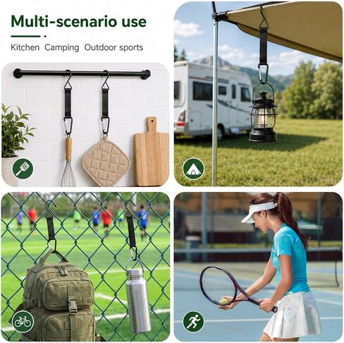 2Pcs Fence Hooks for Hanging, Bag Hook for Fence Outdoor Camping in Saudi Arabia