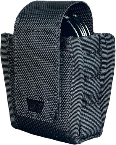 حقيبة أصفاد Molle شديدة التحمل - حافظة أصفاد مثالية لحزام الخدمة أو حقيبة Molle للسترة - متوافقة مع ASP/مفصلة/سلسلة/قابلة للطي in Kuwait