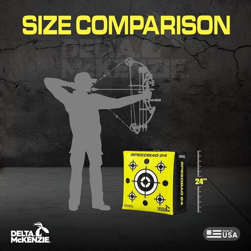 Delta McKenzie Speedbag 24" Archery Target - High Performance 475 FPS Dual-Sided Bag Target for Compound Bows & Crossbows - Field Point Compatible with Easy Arrow Removal in Saudi Arabia