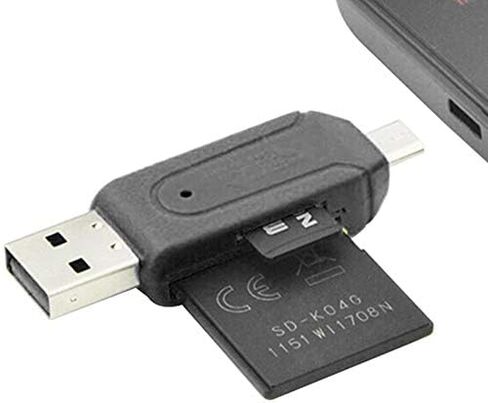 AURSINC NanoVNA USB C & USB 3.0 OTG Card Reader and 2-in-1 Memory Card Reader with Dual Connectors Compatible with NanoVNA H Antenna Analyzer Ham Radio, Contained with 32GB Micro SD Card in Saudi Arabia