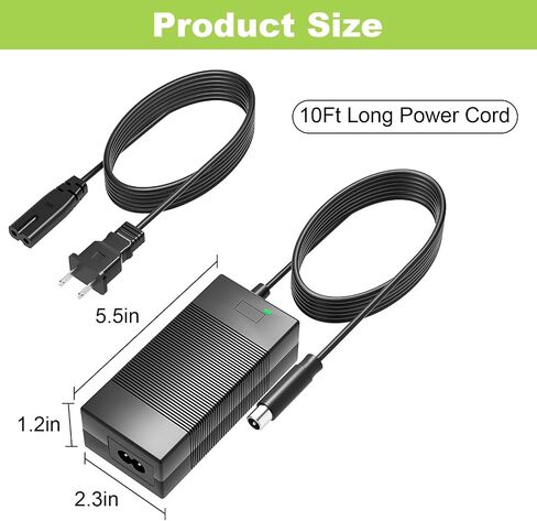 42V Charger for AovoPro 36V Battery Compatible with AovoPro M365 ES60 EW6 ES80 365 Go M1 Aovo Pro AP07 Power Adapter Cord in Kuwait