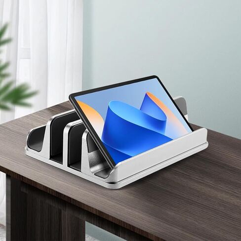 Vertical Laptop Stand Adjustable Desktop Dock in Saudi Arabia