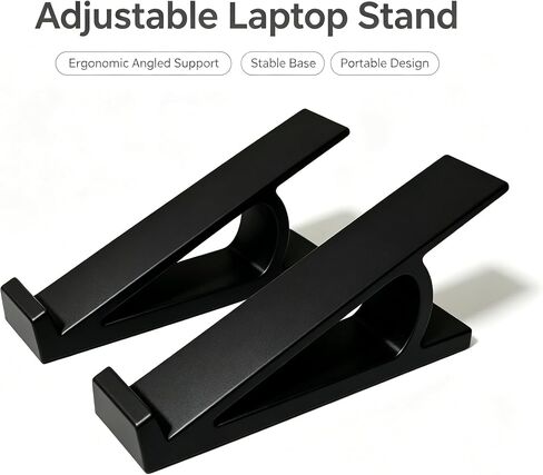 Clip‑On Laptop Stand 2 Pack, Ergonomic Plastic Riser for Notebook Cooling in Saudi Arabia