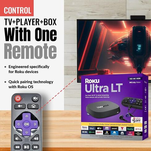 [2 Pack] Replacement Universal Remote Control for Roku Streaming Player in Saudi Arabia