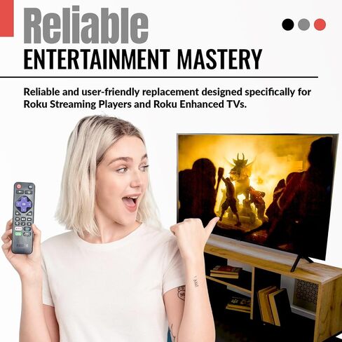 [2 Pack] Replacement Universal Remote Control for Roku Streaming Player in Saudi Arabia