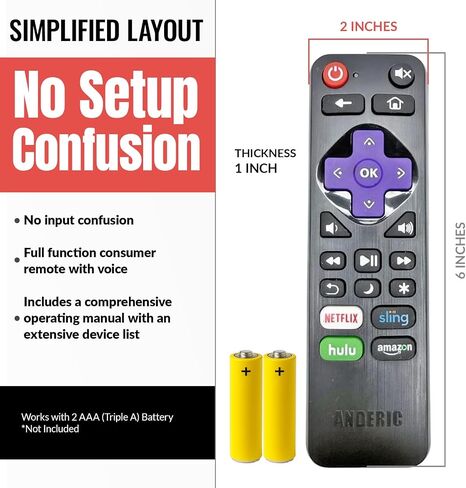 [2 Pack] Replacement Universal Remote Control for Roku Streaming Player in Saudi Arabia