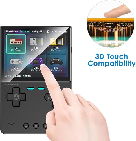 2 Pack Compatible with Trimui Brick Screen Protector,Full Coverage 9H Tempered Glass Film,HD Clear Scratch Resistant,Bubble-Free for Trimui Brick Retro Game Screen Protector in Saudi Arabia
