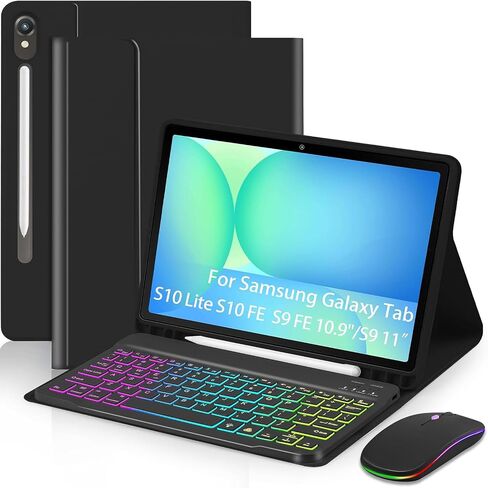 EAMPANG Case with Keyboard Mouse for Samsung Galaxy Tab S10 Lite/S10 FE in Saudi Arabia