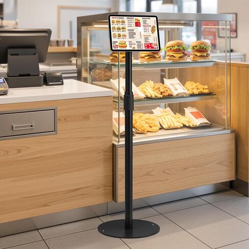 monTEK Anti-Theft Tablet Floor Stand, Security Lock, Fit 7-15", Black in Kuwait