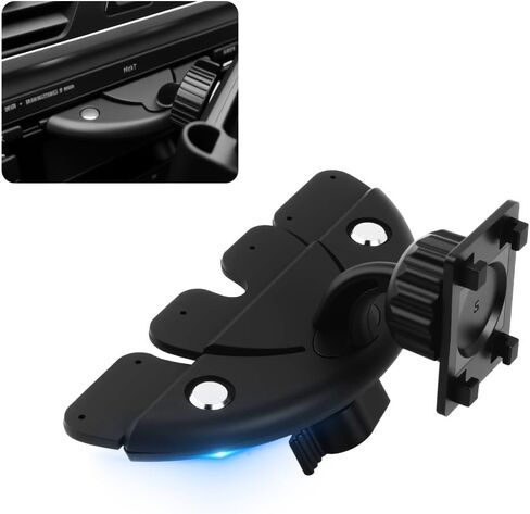CD Slot Mount for Carplay Screen 360° Rotatable,Triangle Stabilizing Support Carplay Screen Mount Holder,Universal Portable CD Mounts for Carplays Screens Dashcam GPS in Saudi Arabia