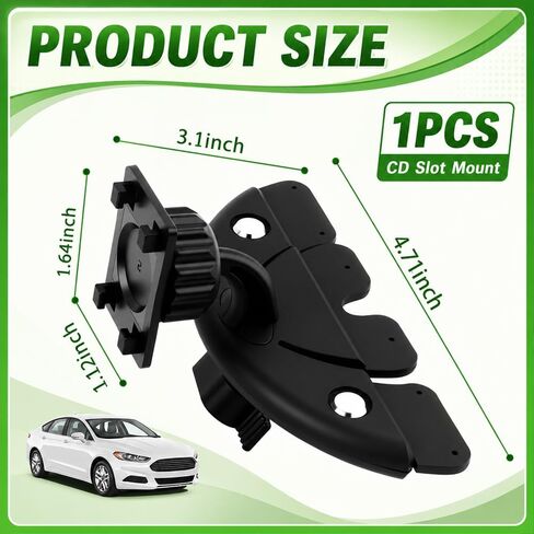 CD Slot Mount for Carplay Screen 360° Rotatable,Triangle Stabilizing Support Carplay Screen Mount Holder,Universal Portable CD Mounts for Carplays Screens Dashcam GPS in Saudi Arabia
