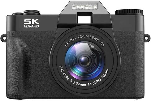 5K HD Digital Video Recorder, 48MP Wide Angle 16X Zoom Camcorder with 3 Inch Flip Screen, WiFi Enabled Webcam for Professional Recording in Saudi Arabia