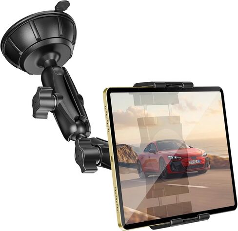OHLPRO Pilot Tablet Holder for Truck & Aircraft - Heavy Duty Suction Cup Aviation iPad Mount with 2-Section Adjustable Arm, Windshield & Dashboard Mount for iPad Pro Air Mini,Galaxy Tab, Phones(5-13") in Kuwait