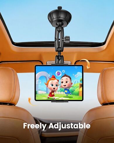 OHLPRO Pilot Tablet Holder for Truck & Aircraft - Heavy Duty Suction Cup Aviation iPad Mount with 2-Section Adjustable Arm, Windshield & Dashboard Mount for iPad Pro Air Mini,Galaxy Tab, Phones(5-13") in Kuwait