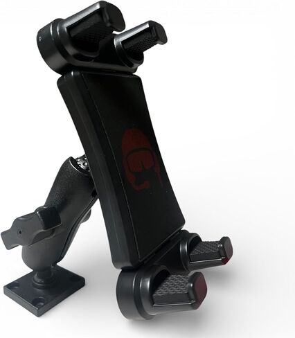 Commercial-Grade Heavy-Duty Tablet & Phone 5.5" - 12.9" Mount | Aviation-Grade All-Weather Aluminum Arm & Double Ball Head | AMPS Compatible Fixed Base for Trucks, RVs, Boats, Walls & Desks in Saudi Arabia