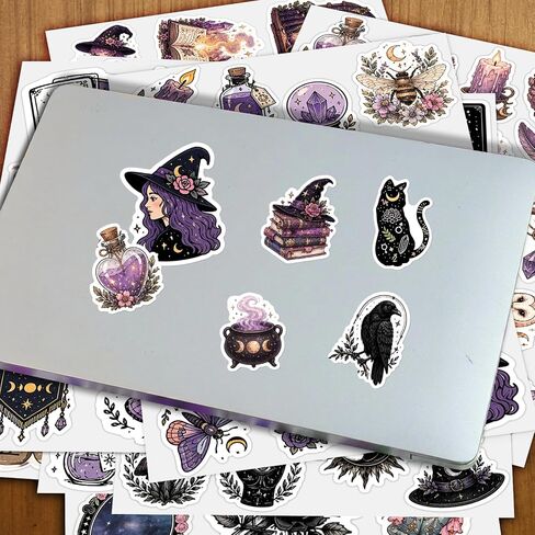 130PCS Witchy Witchcraft Mystical Tarot Stickers Dark Academia Pagan Journal in Kuwait
