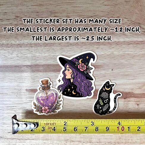 130PCS Witchy Witchcraft Mystical Tarot Stickers Dark Academia Pagan Journal in Kuwait