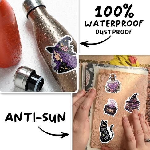 130PCS Witchy Witchcraft Mystical Tarot Stickers Dark Academia Pagan Journal in Kuwait