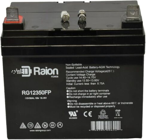 Raion Power 12V 35Ah Replacement Rechargeable Battery for Woods 6180 Lawn Mower in Kuwait