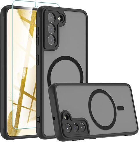 for Samsung Galaxy Note 10+ Plus Case, Magnetic Transparent Anti-Yellowing Military-Grade Shockproof Dropproof Protection Cover Funda for Galaxy Note 10+ Plus, Clear in Saudi Arabia