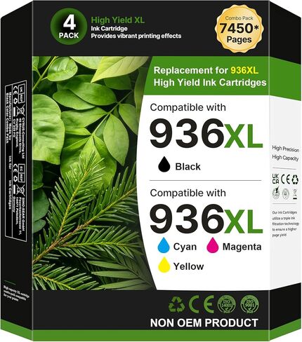 936e 936XL 936 Ink Cartridges for HP Printers 9125e 9120 9130 9135e in Saudi Arabia