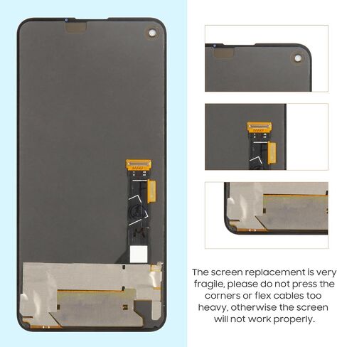 Original Screen Replacement for Google Pixel 4A 5G LCD Display GD1YQ G025I Digitizer for Google Pixel 4A 5G Touch Screen Glass Assembly with Tools (Black,Only for Pixel 4A 5G) in Saudi Arabia