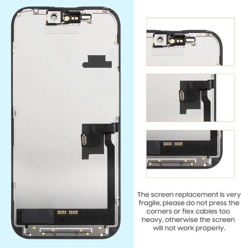 Incell LCD Display for iPhone 16 Pro Screen Replacement Kit for iPhone 16 Pro LCD Screen Touchscreen Digitizer Glass Full Assembly with Repair Tools A3293 A3083 A3292 A3294 (Black) in Saudi Arabia