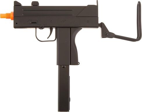 BBTac M42F Airsoft Spring Gun SMG مخزون سلك قابل للطي 200 إطارًا في الثانية مع 26 مشبكًا دائريًا / مجلة من BBTac® in Kuwait