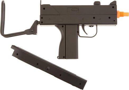 BBTac M42F Airsoft Spring Gun SMG مخزون سلك قابل للطي 200 إطارًا في الثانية مع 26 مشبكًا دائريًا / مجلة من BBTac® in Kuwait