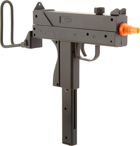BBTac M42F Airsoft Spring Gun SMG مخزون سلك قابل للطي 200 إطارًا في الثانية مع 26 مشبكًا دائريًا / مجلة من BBTac® in Kuwait
