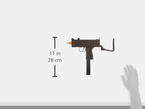 BBTac M42F Airsoft Spring Gun SMG مخزون سلك قابل للطي 200 إطارًا في الثانية مع 26 مشبكًا دائريًا / مجلة من BBTac® in Kuwait