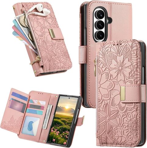 CCSmall for Samsung Galaxy Z Fold 8 Ultra Zipper Wallet Case HYY Purple in Saudi Arabia