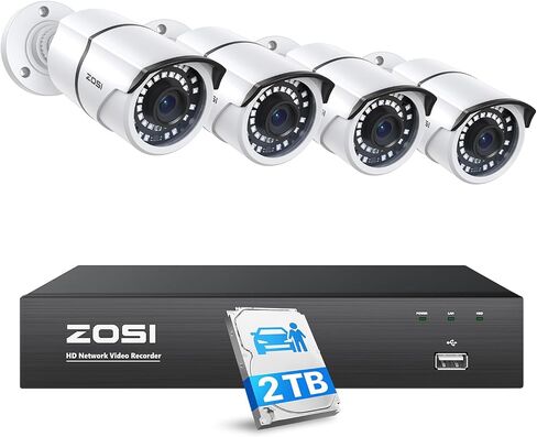 ZOSI 16 Channel 4K PoE Home/Business Security Camera System with 4TB HDD in Saudi Arabia