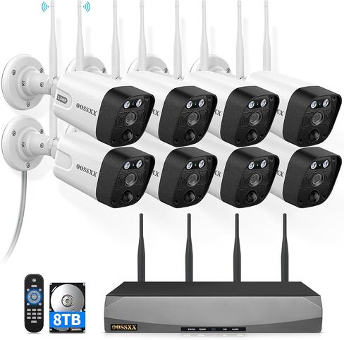 5MP Wireless Security Camera System, 4K/16CH NVR 8TB HDD 120 Days of Video in Saudi Arabia