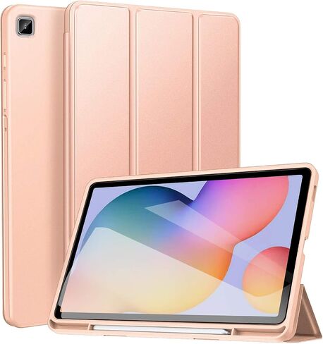 ZtotopCases for Galaxy Tab S6 Lite 10.4 inch Case 2024/2022/2020 with Pen Holder, Auto Wake/Sleep, Trifold Stand Folio Cover for Samsung Galaxy S6 Lite Tablet (SM-P625/P620/P619/P615/P613/P610), Black in Saudi Arabia